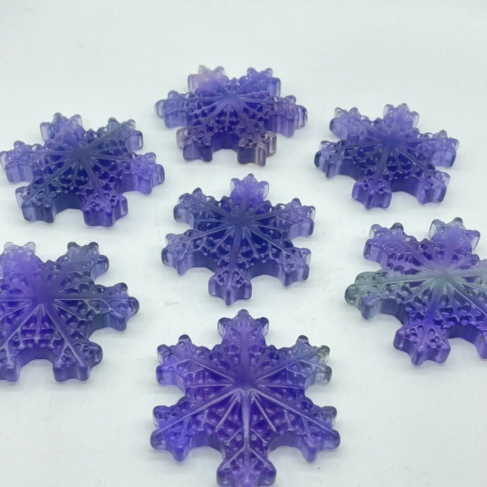 Fluorite Snowflake Carving Wholesale