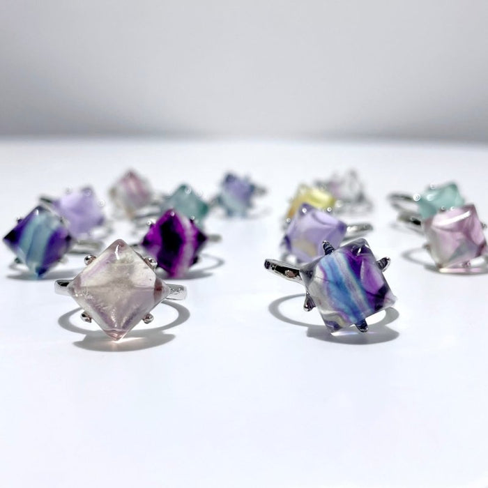 Fluorite Square Ring Wholesale