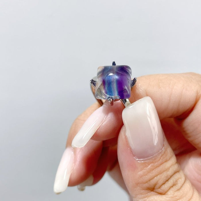 Fluorite Square Ring Wholesale