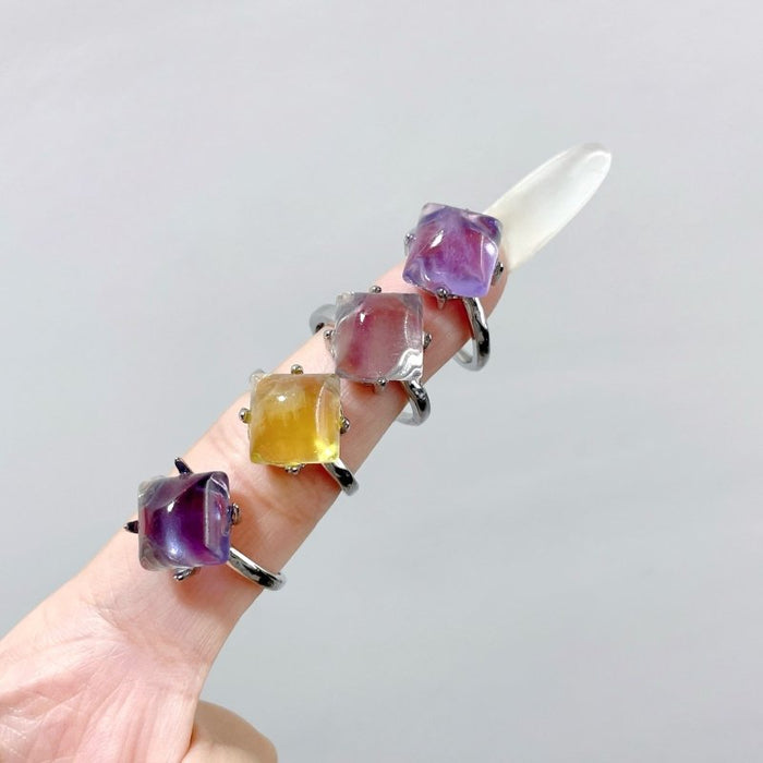 Fluorite Square Ring Wholesale