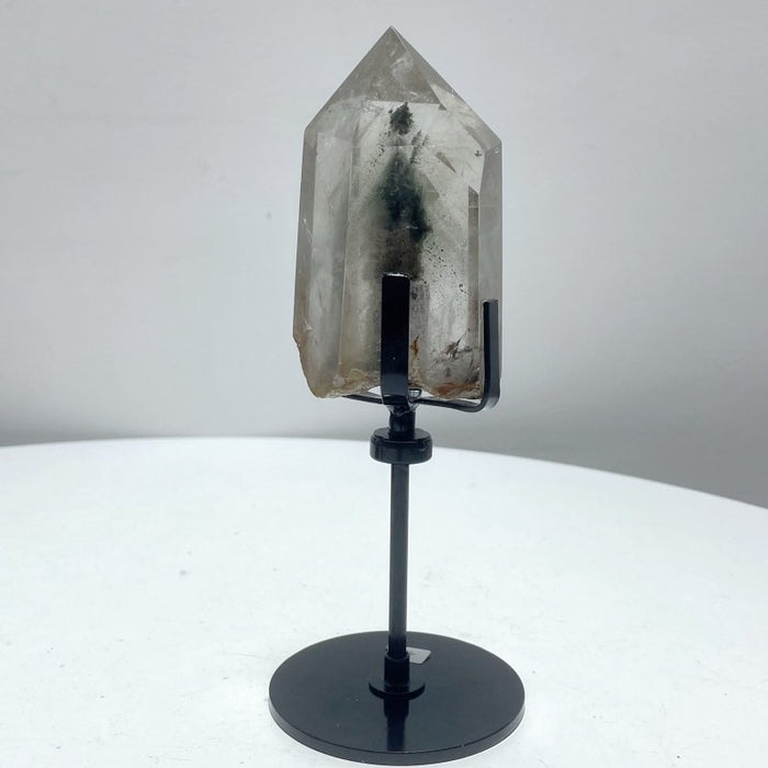 Garden Quartz Raw Bottom Point With Stand #3