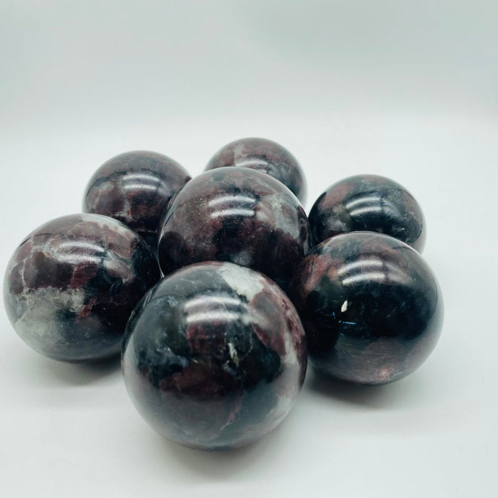 Garnet Mixed Astrophyllite Sphere Ball Wholesale