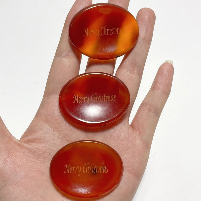 Gold Foil Lettering For Christmas Gift Worry Stone Wholesale