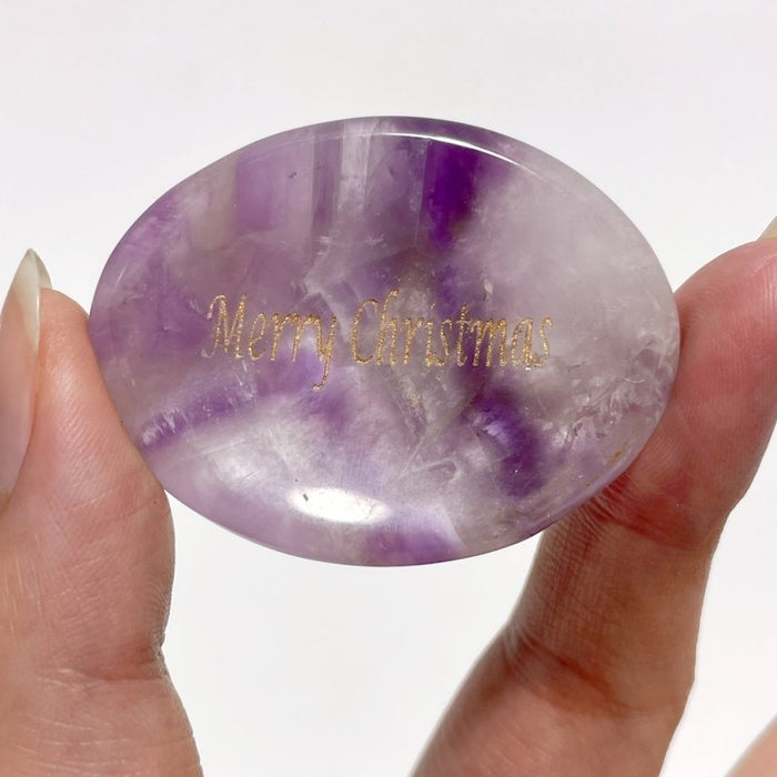 Gold Foil Lettering For Christmas Gift Worry Stone Wholesale