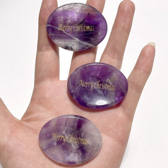 Gold Foil Lettering For Christmas Gift Worry Stone Wholesale