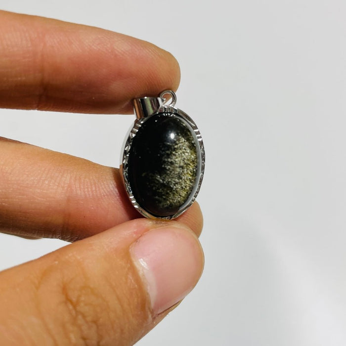 Gold Sheen Obsidian Pendant Charm Wholesale