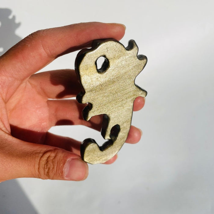 Gold Sheen Obsidian Scorpion Carving Wholesale