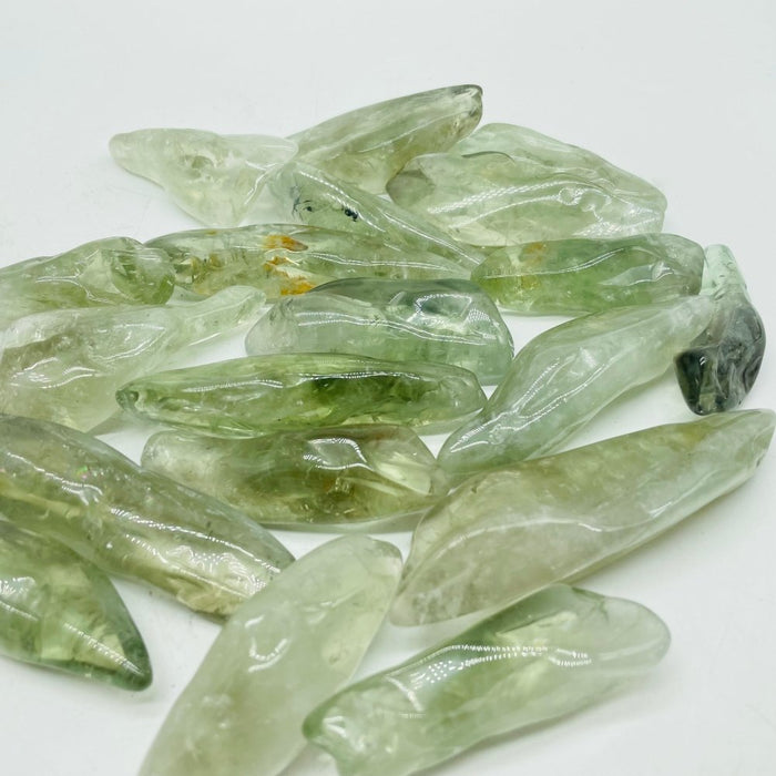 Green Amethyst Polished Free Form Wholesale