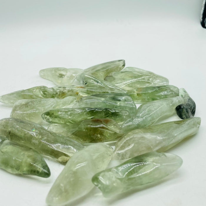 Green Amethyst Polished Free Form Wholesale