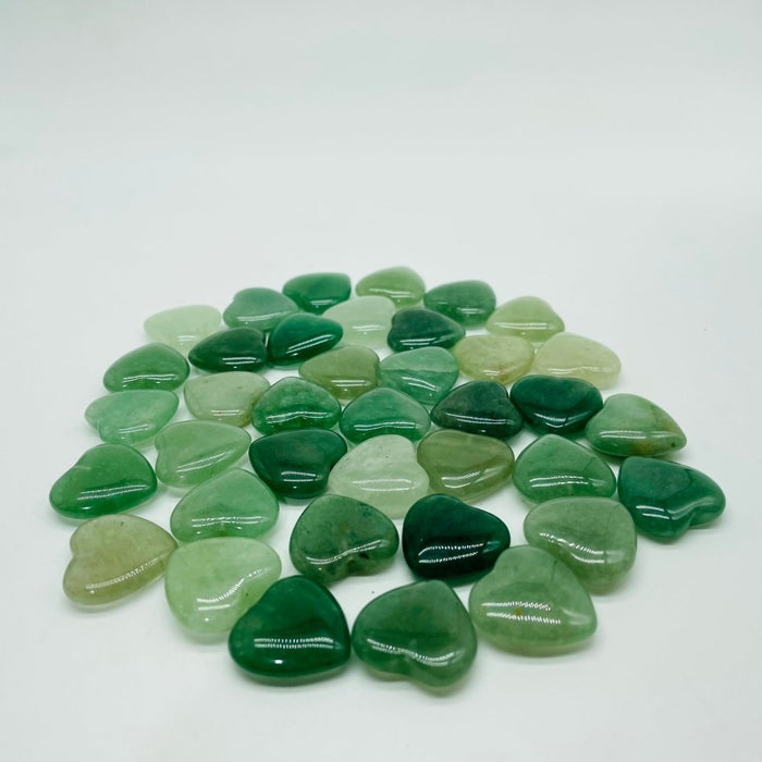 Green Aventurine Heart Stone DIY Pendants Wholesale