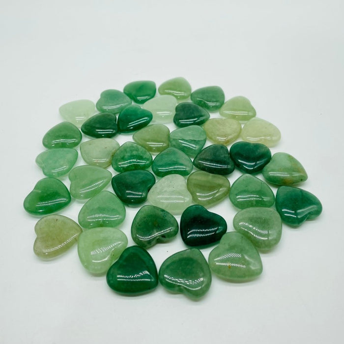 Green Aventurine Heart Stone DIY Pendants Wholesale