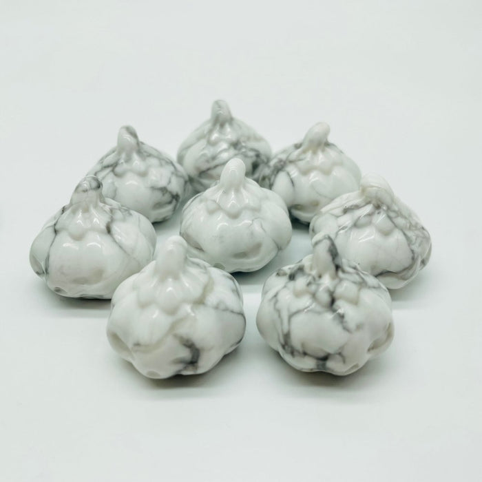 Green Aventurine & Howlite Halloween Pumpkin Carving Wholesale