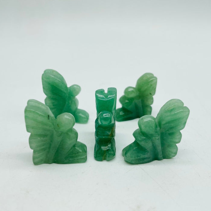 Green Aventurine & Moss Agate Butterfly Fairy Wholesale