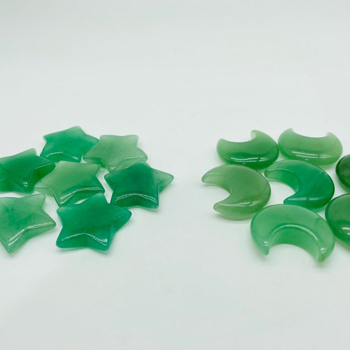 Green Aventurine Shaped Stars&Moon Wholesale