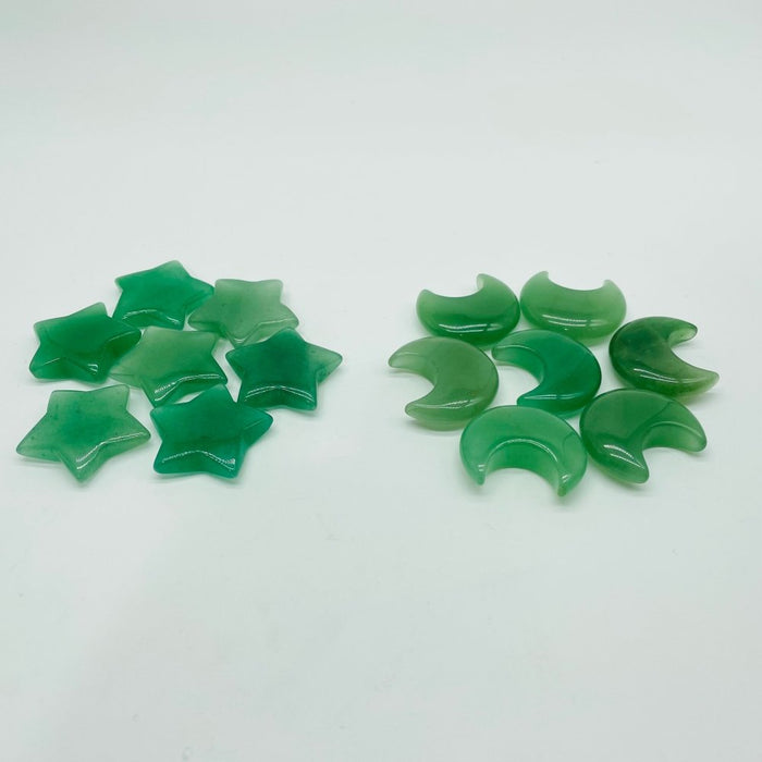 Green Aventurine Shaped Stars&Moon Wholesale