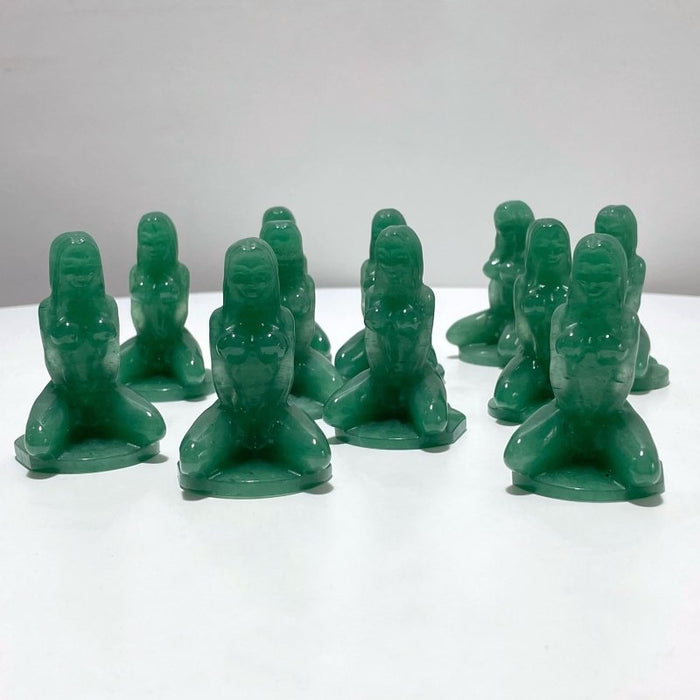 Green Aventurine Yoga Goddess Carving Wholesale