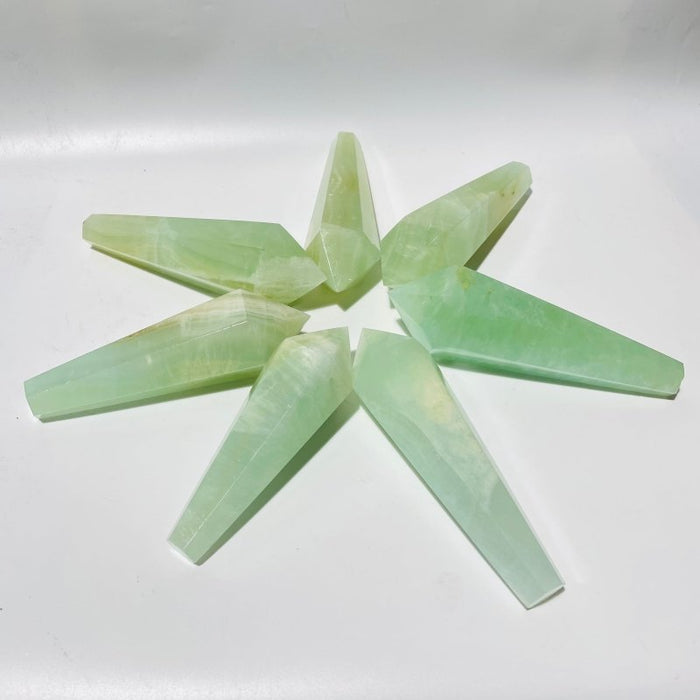Green Calcite Scepter Point Magic Wand Wholesale