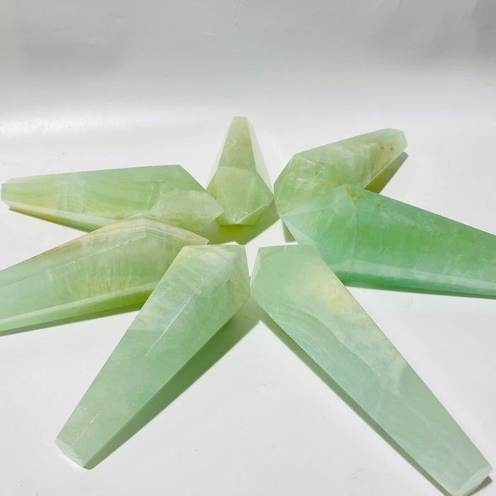 Green Calcite Scepter Point Magic Wand Wholesale