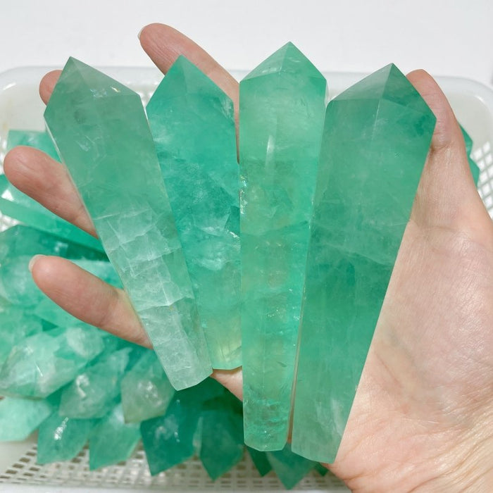Green Fluorite Scepter Magic Wand Wholesale
