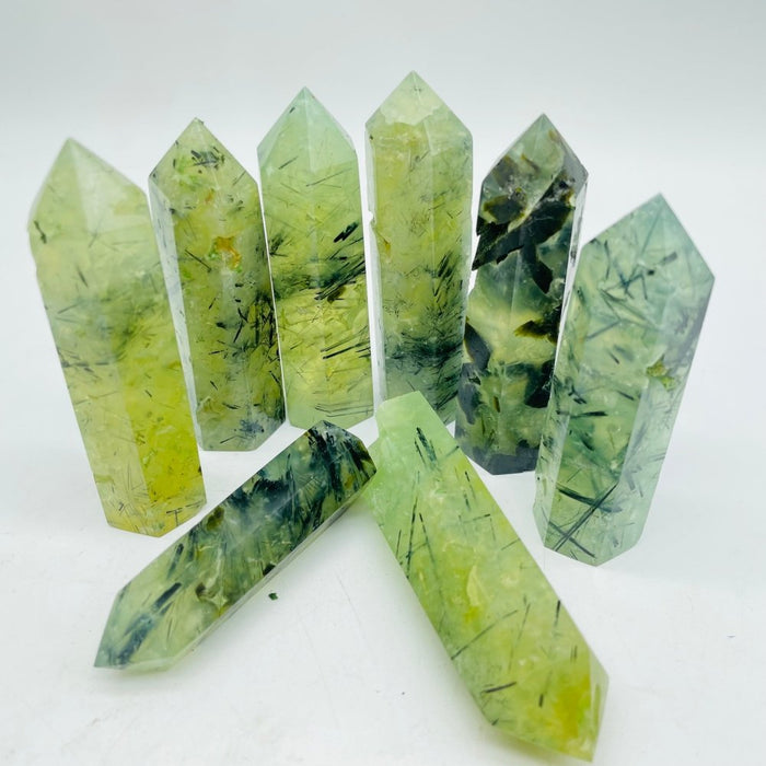 Green Prehnite Tower Point Wholesale