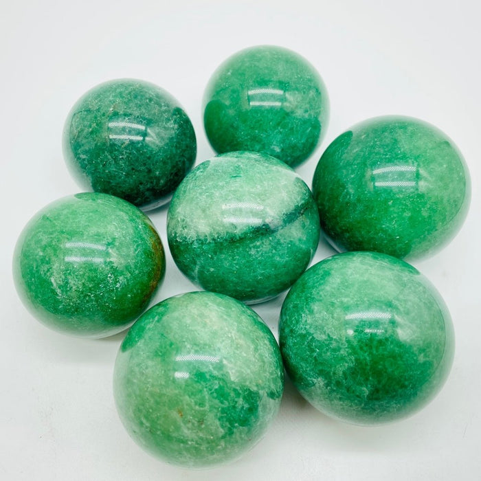 Green Strawberry Quartz Spheres Wholesale