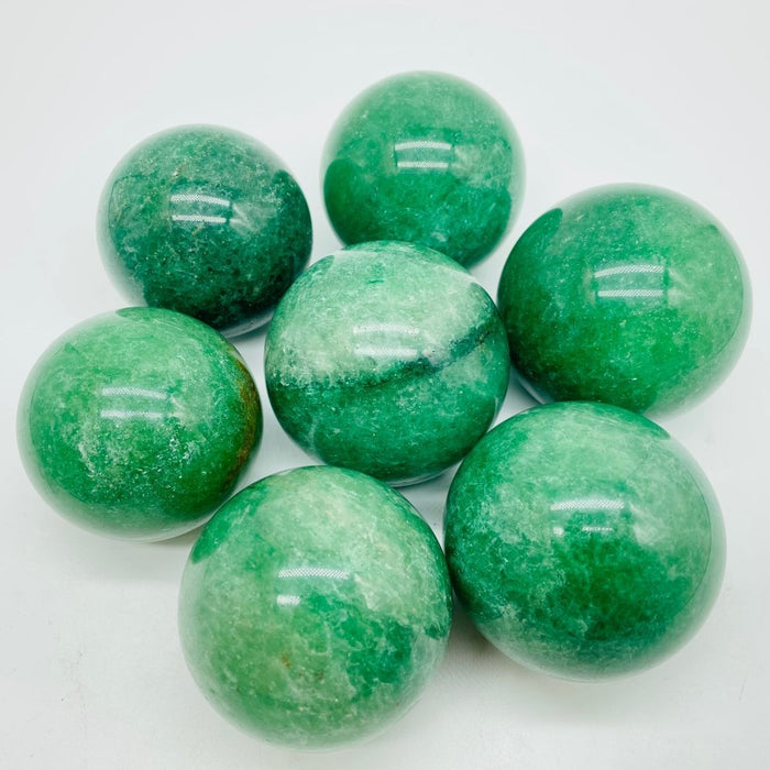 Green Strawberry Quartz Spheres Wholesale
