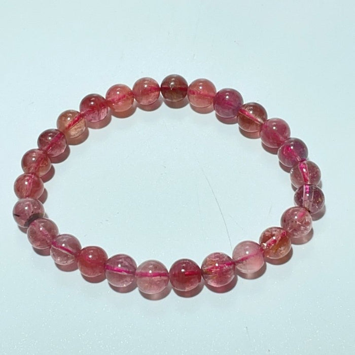 High Grade Clear Red Tourmaline Bracelet (HGUB18)