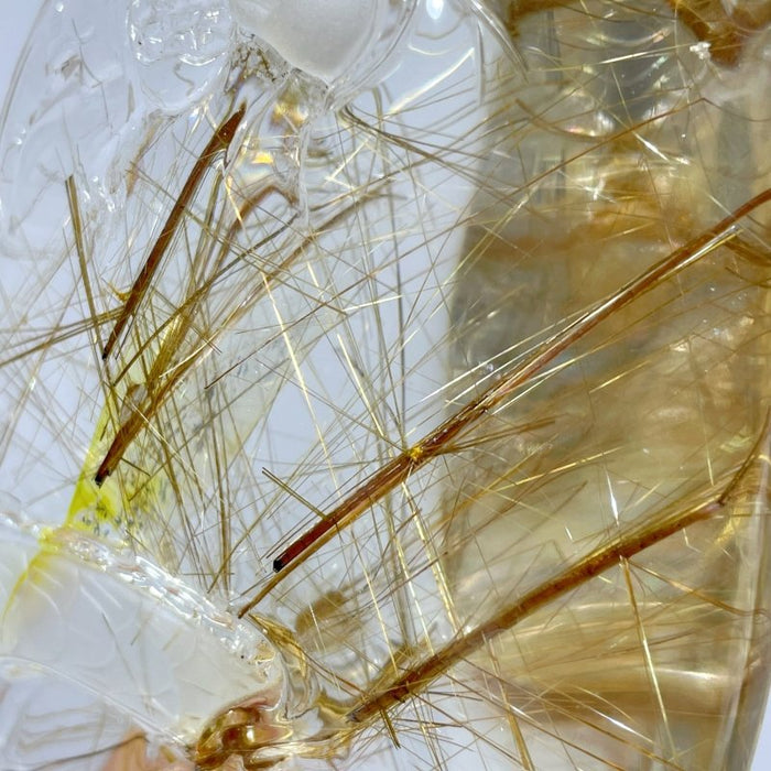 High Grade Quan Yin Rutile Crystal Carving