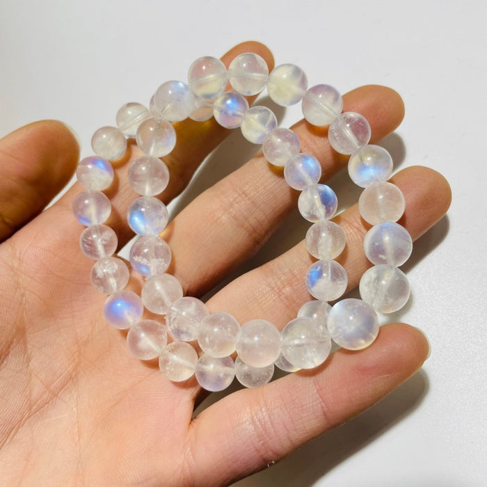 High Grade Sri Lanka Clear Moonstone Crystal Bracelet (HGUB03)