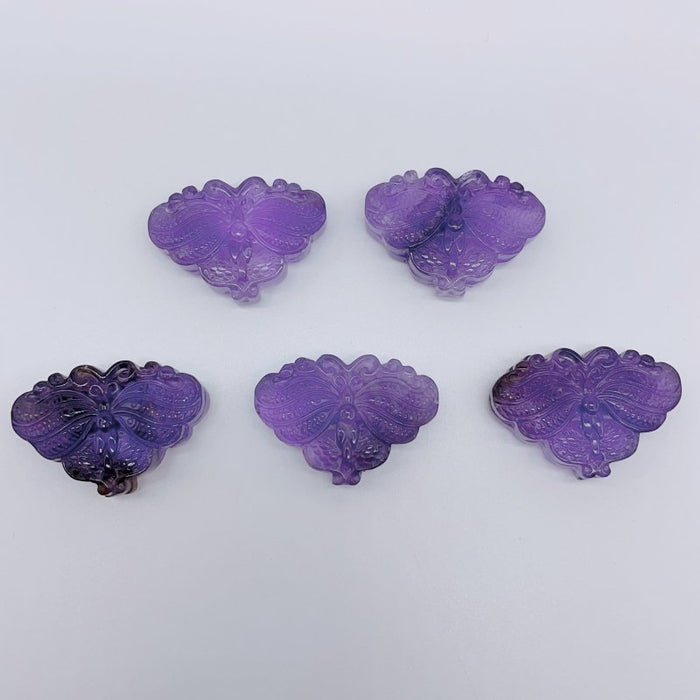 High Quality Amethyst Butterfly Carving Wholesale