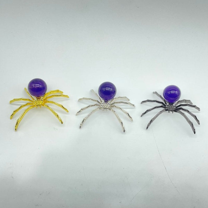 High Quality Amethyst Crystal Sphere Spider Wholesale