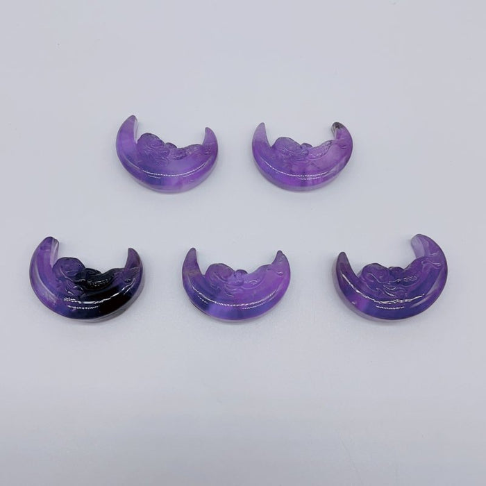 High Quality Amethyst Mermaid On The Moon Carving Wholesale