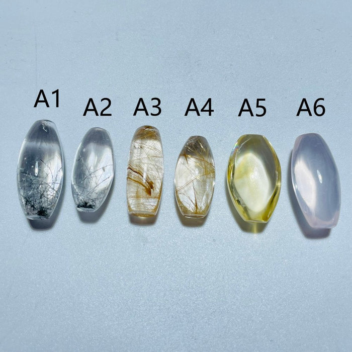 High Quality Barrel Bead DIY Pendant Rutile Quartz Rose Quartz Citrine