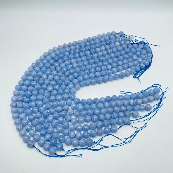High Quality Blue Lace Agate Bracelet Strand Beads Wholesale