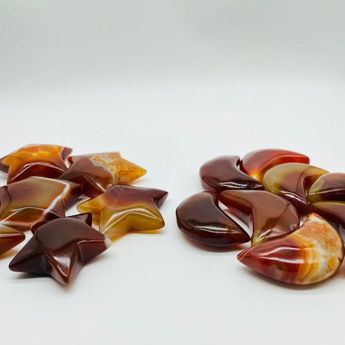 High Quality Carnelian Star & Moon Wholesale