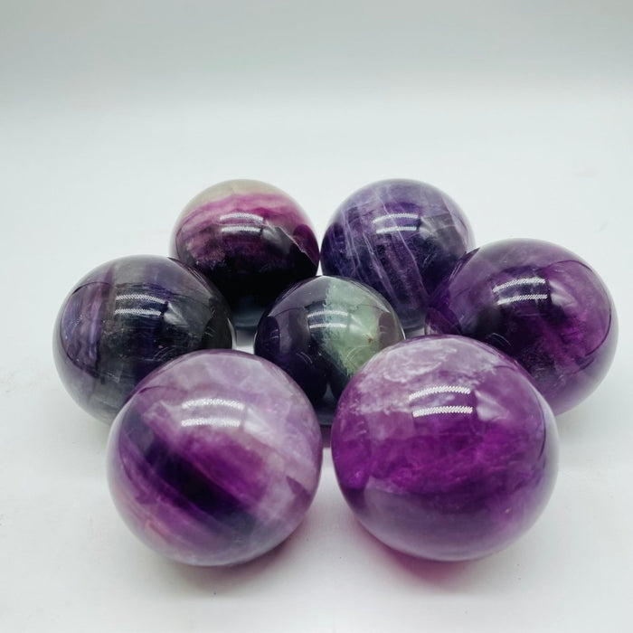 High Quality Deep Purple Fluorite Spheres Ball Wholesale