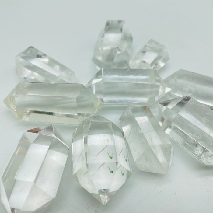 High Quality Double Points Clear Quartz Tower Points Wholesale