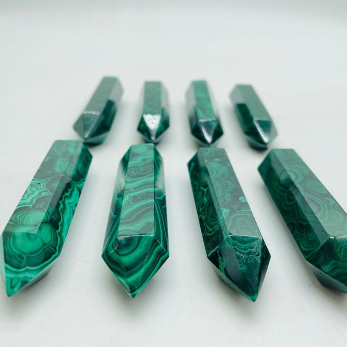 High Quality Double Points Malachite Tower Wholesale