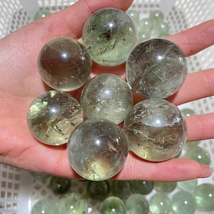 High Quality Green Amethyst Crystal Sphere Ball Wholesale