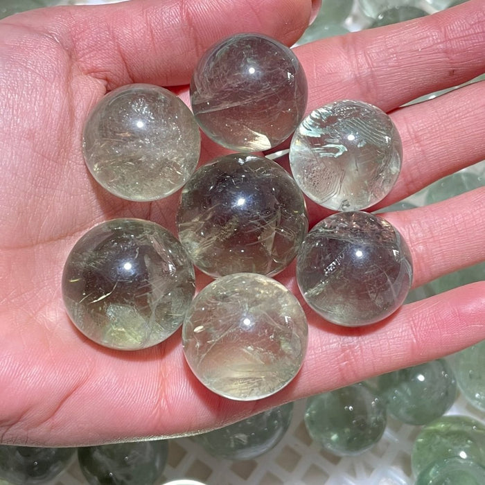 High Quality Green Amethyst Crystal Sphere Ball Wholesale