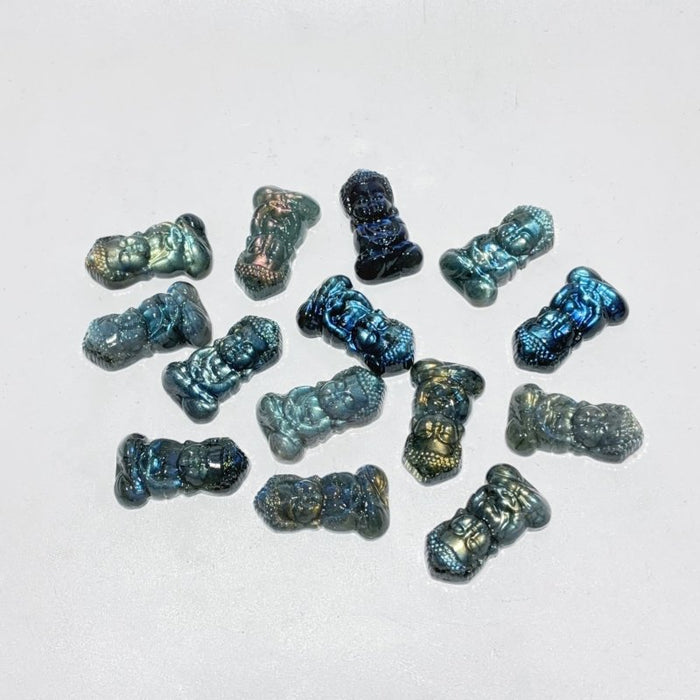 High Quality Labradorite Baby Buddha Carving Wholesale