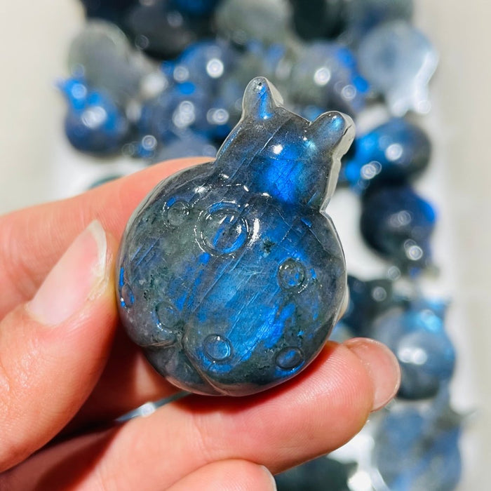 High Quality Labradorite Ladybug Carving Wholesale