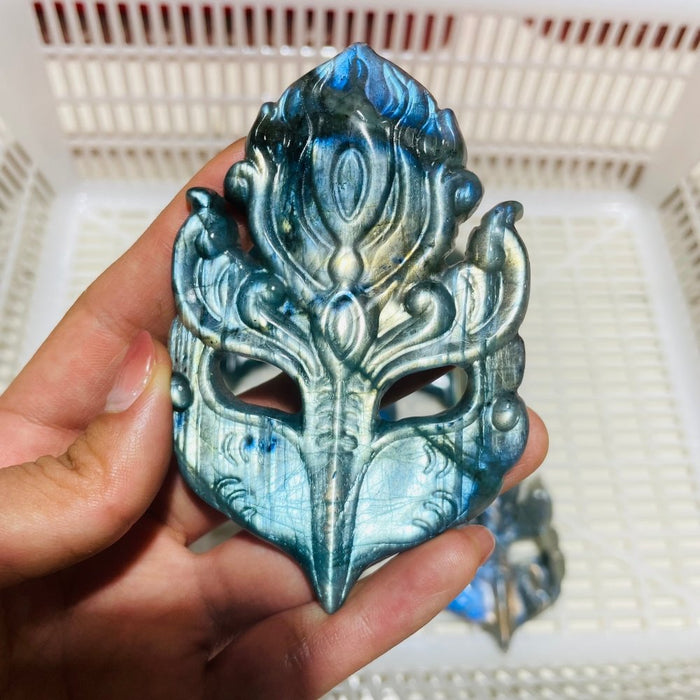 High Quality Labradorite Masquerade Masks Carving Wholesale