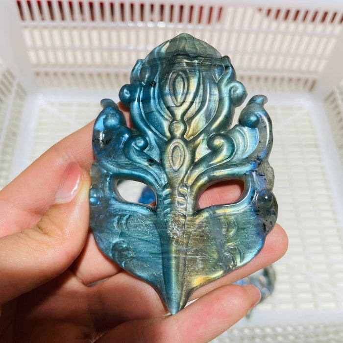 High Quality Labradorite Masquerade Masks Carving Wholesale