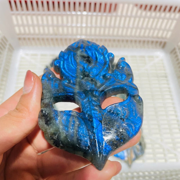 High Quality Labradorite Masquerade Masks Carving Wholesale