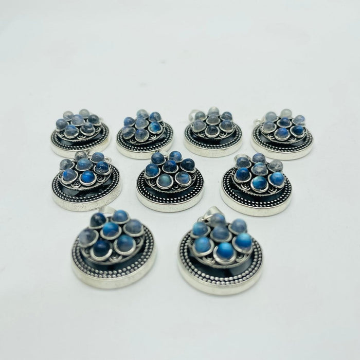 High Quality Labradorite Spin Turntable Pendant Wholesale