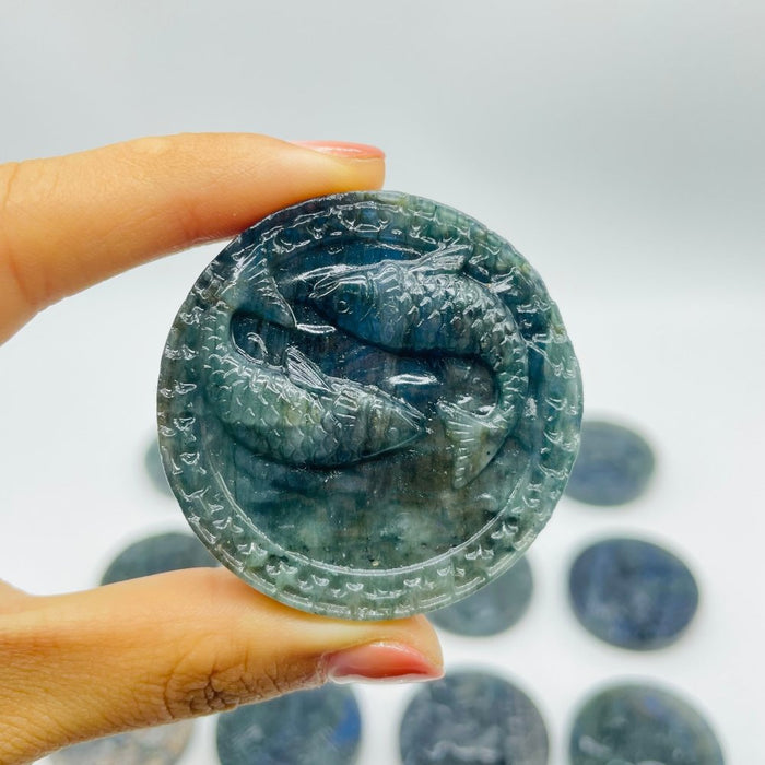 Labradorite Twelve Constellations Carving Wholesale