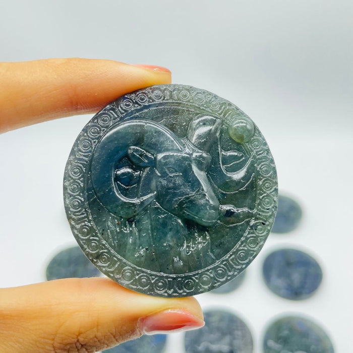 Labradorite Twelve Constellations Carving Wholesale