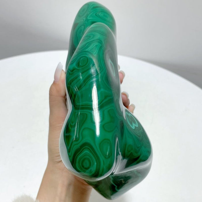 High Quality Large Polished Malachite Free Form