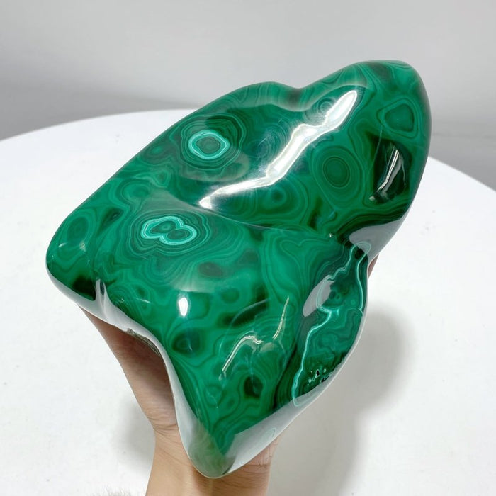 High Quality Large Polished Malachite Free Form